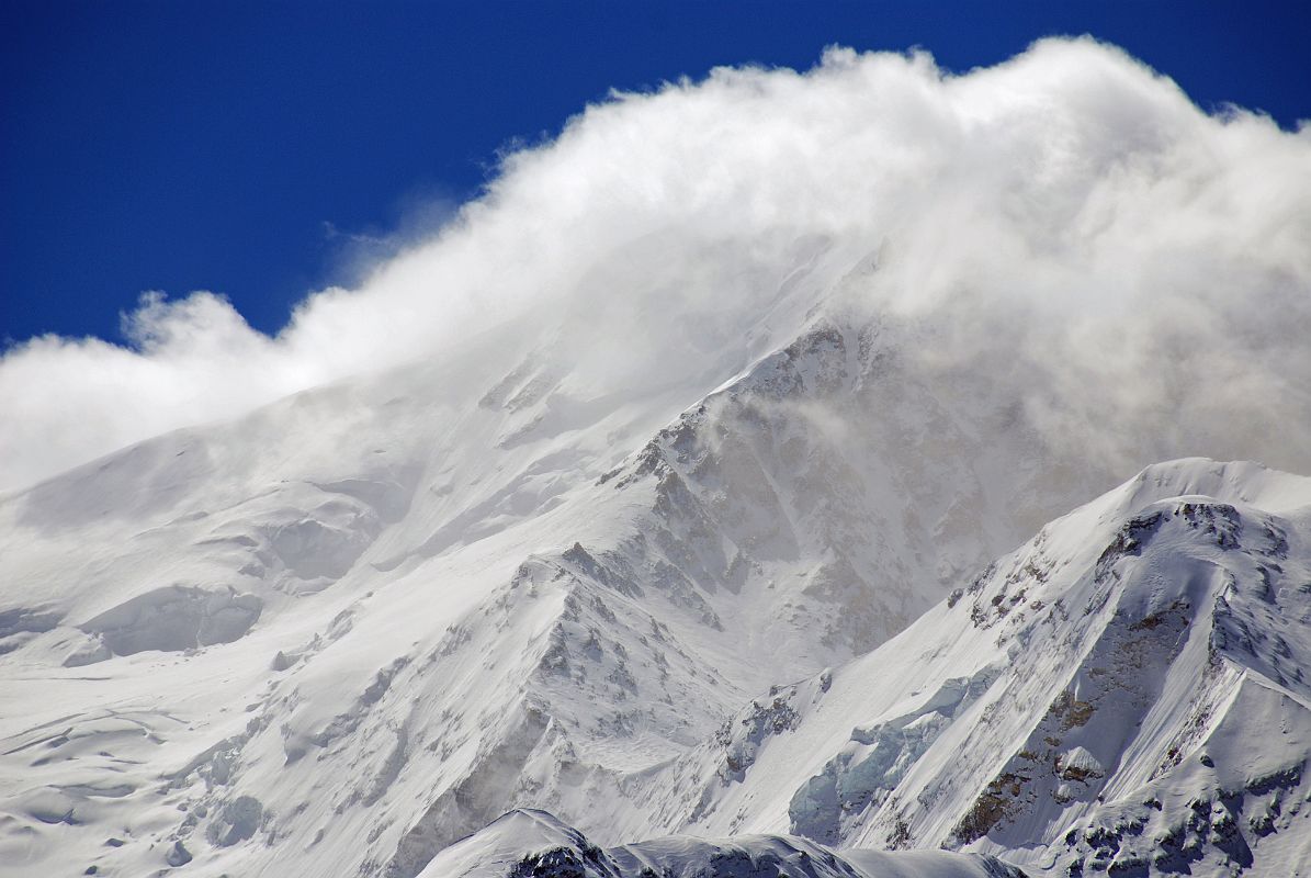 29 Shishapangma North Face In The Clouds From Ridge Above Shishapangma North Advanced Base Camp Shishapangma North Face in the clouds from the ridge (5790m) above Shishapangma North Advanced Base Camp.